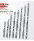 Set of various lengths of Heavy Duty Side Mounted Ball Bearing Drawer Slides Two Pack Full Extension Cabinet Hardware.