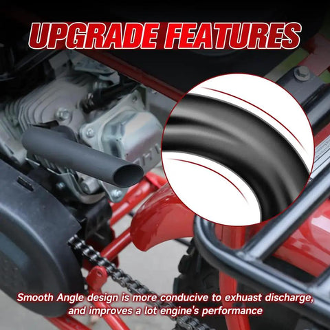 Beast Mini Bike Exhaust Pipe Kit Direct Fit For Predator SixPointFiveHP GX160 GX200 212cc 224cc 196cc Coleman CT200U