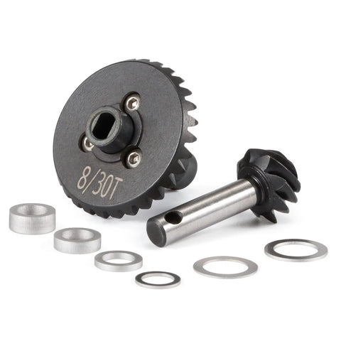 Helical Axle Gear Set With Dope Overdrive And Underdrive Ratios For Axial SCX10 AR44 AR45 Capra VS4 10 F9 F10; gears 8/30T.