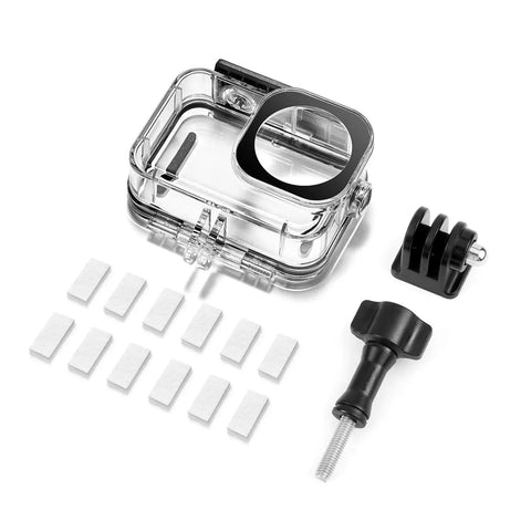 Underwater Dive Case For Osmo Action 6 Waterproof Housing with components for scuba snorkeling photography and heavy-duty seal