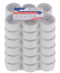 Solid Grip Clear Packing Tape 36 Rolls 2 Mil Thick Adhesive Strips 110 Yards Each stacked for secure shipping and moving.