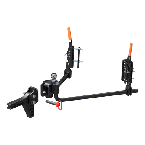 Trailer Mounted Weight Distribution Hitch With Sway Control And Quick Connect For Easy Hitching Two Point System 8K To 10K Capacity