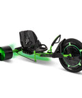 Green Machine 20 Inch Drift Trike For Kids 8 And Up With Dual Stick Steering, adjustable seat, durable steel frame and LED accents