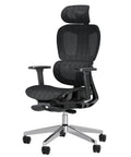 Ergonomic Office Chair With Footrest For Long Hours, Big And Tall Desk Chair With Adjustable Lumbar Support, High Back