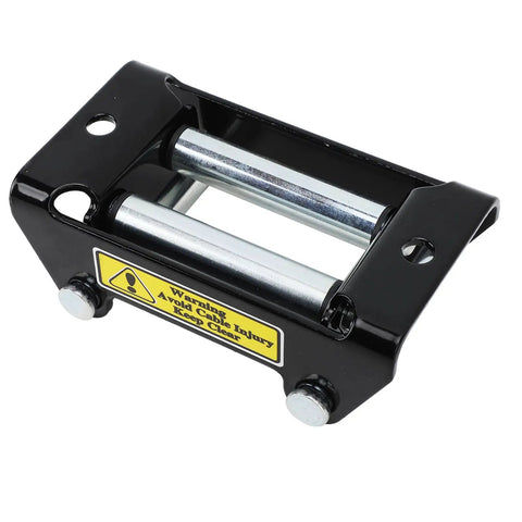 Beefy 2000Lb Winch Roller Fairlead For ATV UTV And Truck Heavy Duty Electric Winch Cable Guide With Erosion Proof Steel Frame For Tough Recovery And Load Bearing, black steel roller fairlead