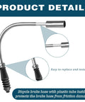 V Brake Noodle Cable Guide Set With Four Brake Pipe Guides And Rubber Boots For Mountain And Road Bikes Easy Replacement Kit