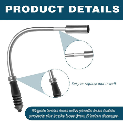 V Brake Noodle Cable Guide Set With Four Brake Pipe Guides And Rubber Boots For Mountain And Road Bikes Easy Replacement Kit