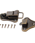 Antique Iron Hasp Lock For Vintage Jewelry Boxes And Furniture Clasp Catch Latch Hardware 95x52mm with screws included