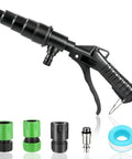 Heavy Duty Radiator Coolant Flush Gun With Manual Twin Pump To Blow Out Stubborn Buildup And Rust From Heater Cores And Entire Cooling System For A Smooth Running Rig with nozzles.