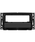 Front view of GM Dash Kit For 06 Up Vehicles Single DIN ISO Radio Install Gapless Fit Built In Storage Pocket Factory Color Match