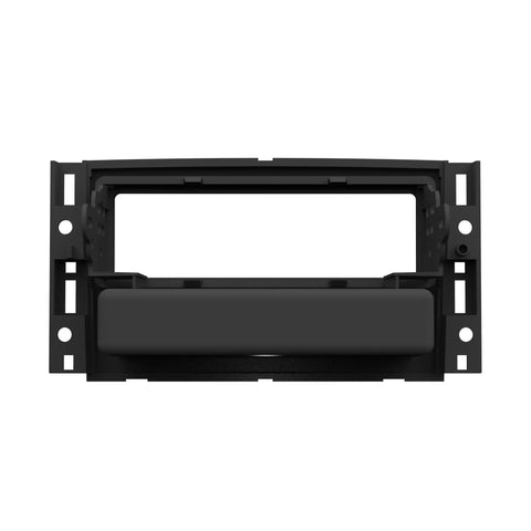 Front view of GM Dash Kit For 06 Up Vehicles Single DIN ISO Radio Install Gapless Fit Built In Storage Pocket Factory Color Match