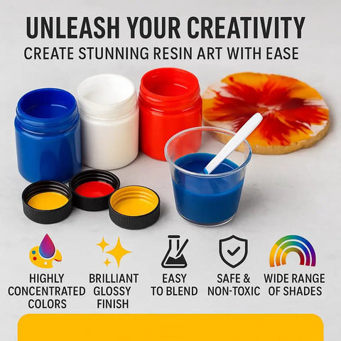 Straight Fire 24 Color Epoxy Resin Pigment Paste Set Packs Bold Opaque Dyes And Rich Mica Powders To Give Your Resin Art Bang For Your Buck While Making Creations Hit Different Daily