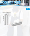 Heavy Duty Stainless Steel Dowel Pins Five Sixteenths Diameter By Twenty Millimeter Length shown from different angles with size measurements.