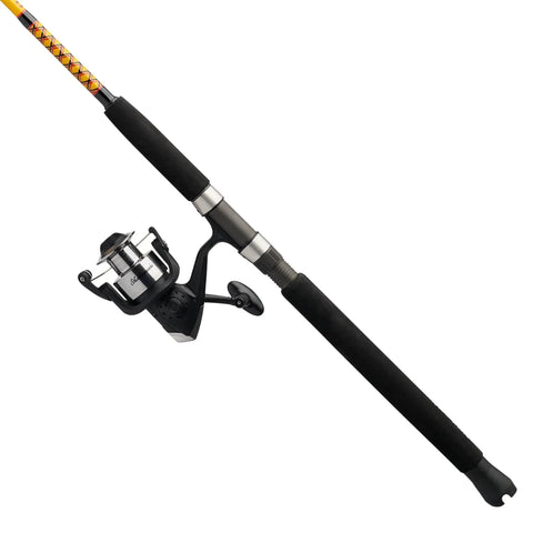 Bigwater Spinning Reel And Fishing Rod Combo For Saltwater Fishing, built tough with clear tip, tuff guides, Fuji reel seat, durable rubber gimbal