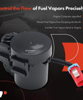 Vapor Canister Vent Solenoid Valve For GM Vehicles Including Chevy Impala and more, showcasing plastic housing and connector