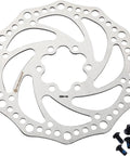 Six Bolt 160mm Bike Disc Brake Rotor for Road MTB BMX Built Tough with 1.9mm Thick 122g Each Silver Finished with screws