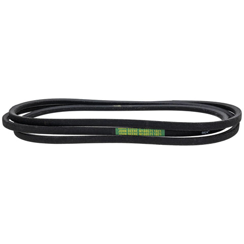 OEM Pulley Drive Belt For EZTrak Lawn Mowers Z225 Z245 Z425 Z445 Z465 Part M160571 shown coiled horizontally