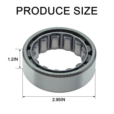 Four Piece Rear Wheel Bearing And Hub Assembly For Ford Ranger 1984 2009 F150 1983 2003 Explorer 1991 2001 E150 Econoline 1983 2002 Replacement Kit To Restore Smooth Quiet Rides And Solid Handling On Your Ford Truck, showing a wheel bearing with dimensions 2.95 in diameter and 1.2 in height