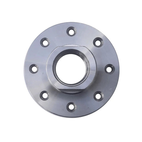 Heavy Duty 3 Inch Wood Lathe Steel Faceplate With 1-8 TPI Thread, Eight Mounting Holes, Flat Tail Surface For Easy Removal