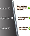 Beefed Up Heavy Duty 1 Inch Diameter 36 Inch Steel Axle Rod With Step Down From One Inch To Three Quarter Inch And Three Quarter Inch By Sixteen Fine Thread Plus One Quarter Inch Keyway For ATVs Go Karts Quads And Dune Buggies shown with durability features