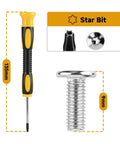Ultimate Screwdriver Replacement Kit With Six Security Mounting Screws For Smart Garage Door Video Keypad, Easy Install No Tool Hassle