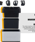 Automatic Electric Portafilter Cleaner Kit And Knock Box with detachable components for easy cleaning and maintenance.