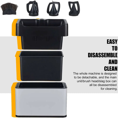 Automatic Electric Portafilter Cleaner Kit And Knock Box with detachable components for easy cleaning and maintenance.
