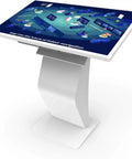Built Different 43 Inch Touch Screen Kiosk Running Windows 11 With 8G Ram Plus 128G Storage displaying indoor navigation.