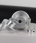 Solid Aluminum Handwheel 80mm OD For Milling Machine And Lathe With Smooth Spin And Easy Install Durable Build Perfect For Shop Grinds, knurled shaft hub