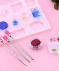 Must-Have 11 Pcs Resin Tools Kit With Stirrers Spoons Poke Needles And Pipette For Resin Art Jewelry Making Epoxy Casting DIY Crafts