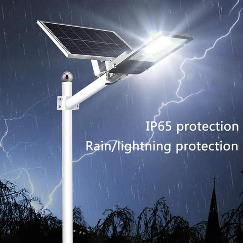 Solar Powered Led Floodlight With Remote And Adjustable Bracket Delivers Kickass Outdoor Security Glow with IP65 protection.