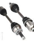 Front CV Axle Shaft Assembly Fits Hyundai Santa Fe 2010 2012 And Kia Sorento 2011 2013 2.4L 3.5L Dual Side Replacement Kit Driver And Passenger Set 2 Pack, pair of steel CV axles