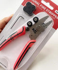 9-In-1 Fiber Stripping Tool With Rotatable And Replaceable Parts, Cleaning Cotton Included, Pro Grade Fiber Optic Pliers ZSQ-09