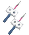 No Sweat Professional Electrician Wire Pulling Assistant Brushless Wireless Handheld Cable Feeder with blue grip and metal components.