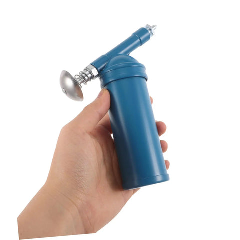 Portable 80cc Grease Gun With Precision Nozzle For Excavators, Cars, And Industrial Equipment, 80cc capacity, sky blue finish, handheld