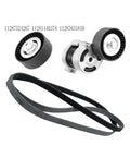 Ultimate A06G Belt Tensioner Assembly For BMW Main Engine Drive Kit With Idler Pulley 74mm Heavy Steel components and belt.