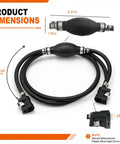 Super Cool 5/16 Inch Boat Motor Fuel Line Hose Kit With Connector Bulb Clamps Replaces Old Gas Lines For Cars Tractors And Motorcycles Easy Swap Setup fuel hose dimensions
