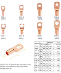 Massive 260 Piece Heat Shrink Tube Kit With Copper Ring Terminals And AWG Wire Connectors Electric Crimp Assortment For Pro DIY Fixes copper ring terminals sizes chart