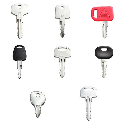 62 Piece Heavy Equipment Key Set For Construction Gear Ignition Keys And Operator Keys Kit With 459A 777 H806 5P8500 14607 H800 787
