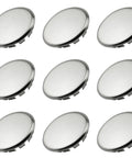 12 Pack Stainless Steel Knockout Plugs For Electrical Boxes Featuring Knurled Grip And No Sweat Tap In Install Rock Solid Seal, rounded design