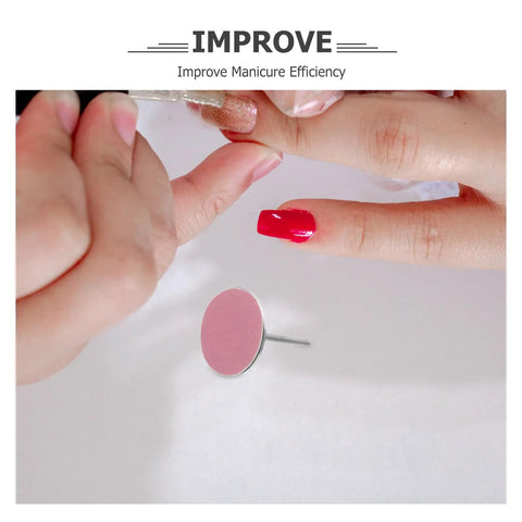 Portable Nail Care Kit With 80 150 240 Grit Sandpaper Discs For Dead Skin Removal, Foot File Sanding Sheets, Grab And Go Travel Friendly Nail And Foot Grooming Set For Home Or On The Go, shown on nail file