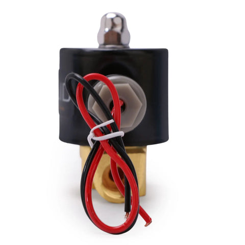 Heavy Duty 3 8 Inch Zinc Alloy Solenoid Valve 12 Volt Dc Normally Closed Npt 0.6 Cv Zero Pressure Opens Direct Lift close-up view