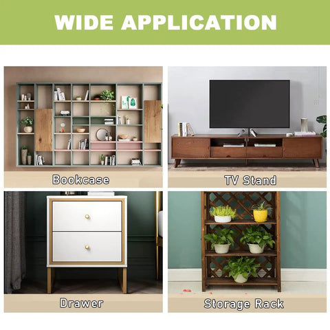 Furniture types for Six Pack Anti Tip Wall Anchors For Furniture Heavy Duty Metal Dresser Cabinet Bookshelf Brackets Baby Proofing Straps For Quick Install Earthquake Resistant Safe Home Solution For Curious Kids application