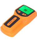 Aqur2020 Metal Stud Finder with Sensitive Smart Sensor and HD LCD Display in orange, showcasing LCD display and buttons.