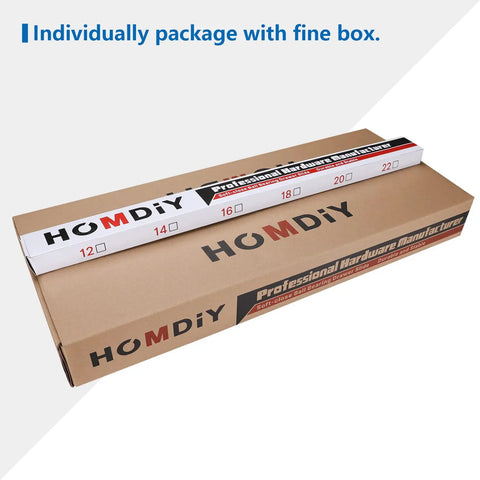 10 Pair Heavy Duty 22 Inch Soft Close Drawer Slides Rock Solid Side Mount Cabinet Rails in neatly packaged boxes.