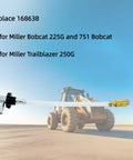 Fuel Tank Draw Tube Kit Replacement For Miller Bobcat 225G, 751 Bobcat, And Trailblazer 250G Welders with tractor backdrop