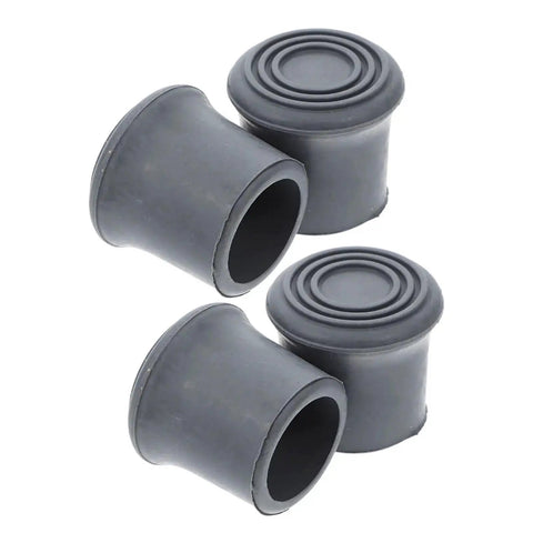 8 Pack Shower Chair Feet Replacement Non Slip Rubber Pads Easy Slip On Fit For Standard Chair Legs, black rubber pads