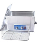 Super Power Industrial Grade Ultrasonic Cleaner With Digital Timer And Heating, 2L stainless steel tank and detachable wire basket.