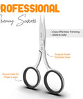 Pro Grade Precision Facial Hair Scissor For Eyebrows, Mustache And Beard, Premium Stainless Steel Grooming Tool, One Tool Power