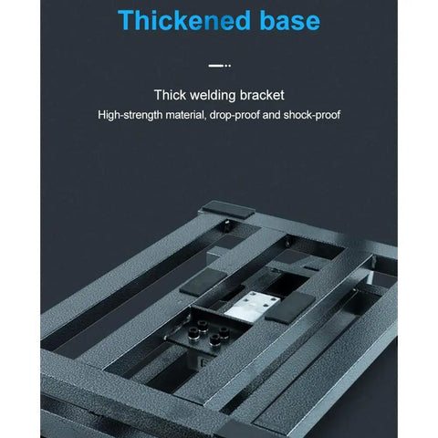 Hella Tough Digital Platform Scale With Big Led Display And Rust Resistant Deck Optimized For Warehouse Shipping Luggage Freight And Heavy Duty Tasks Up To 660 Lbs, showing thick welding bracket.